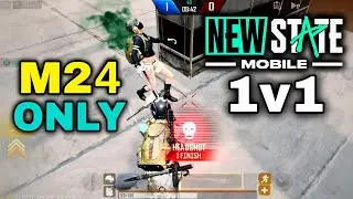 NEW STATE Mobile | M24 ONLY TDM MODE GAMEPLAY | 1v1 Custom Room Match