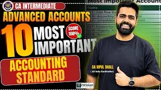 10 Most Important Accounting Standards in Advanced Accounting - CA Intermediate Sept 2025 exams
