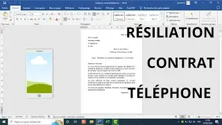 COMMENT R&Eacute;DIGER UNE LETTRE DE R&Eacute;SILIATION D'UN CONTRAT DE T&Eacute;L&Eacute;PHONE