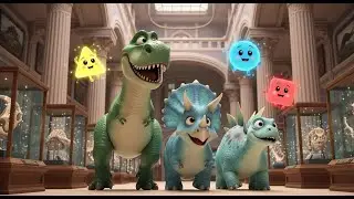 Learn Shapes at the Dinosaur Museum | Nursery Rhyme Song for Kids