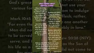 Serving Others: Bible Verses  #inspiringverses #faithjourney