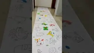 3 Meters Kids Coloring Drawing Roll | Fun & Creative Activity for Kids 🧒🖍️ | Glim N Style