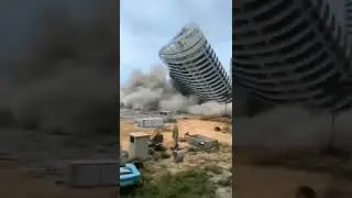 Building collapse （modern demolition techniques） #shorts