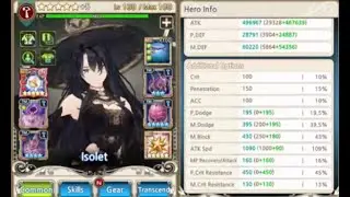 [King's Raid] My Isolet PvP team Update. Naila A2 Isolet A2 now