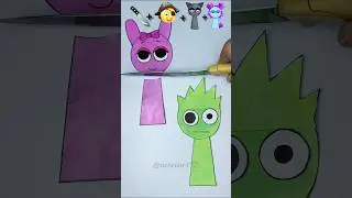 Sprunki Oc Acid with emojimixing! #shorts#sprunki#incredibox#art#emojimix#emojimixing#papercraft