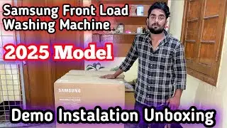 Samsung Front Load Washing Machine || Full Demo|| Unboxing Review || Instalation Step By Step||