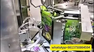 Doypack packaging machine with labelling machine solution Rotary  Premade bag filling and sealing