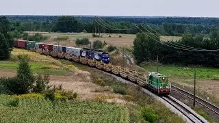 Tego nikt sie nie spodziewal SM31-143 w jeździe równoległej z duetem ST44 LHS