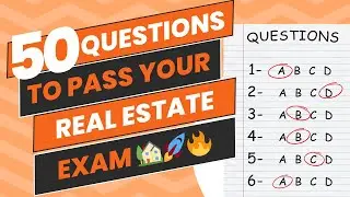 🔥🚀🏡 50 Real Estate Exam Practice Questions To Pass The Real Estate Exam The First Time