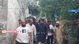 Amjed Ullah Khan Spokesman MBT visited Mohammedia Masjid Graveyard Rock Town Colony in L B Nagar dem