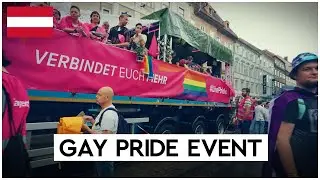 Wandered into a gay pride event - Austria Vlog 03