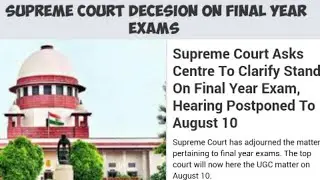 supreme court decision on final year exams