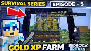 Unlimited XP & Gold! 🔥 Minecraft Bedrock Gold XP Farm | EP-5 #Zonix_Plays #Ron-oo3ur @Ron-oo3ur
