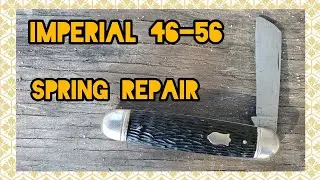 Imperial Pocket Knife Spring repair and Clean Up.