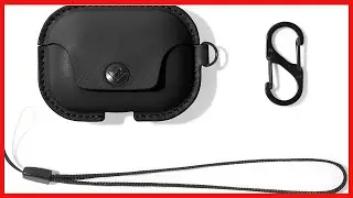 Twelve South AirSnap Pro | Full-Grain Leather Protective Case/Cover with Loss Prevention Clip and
