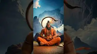 Hanuman in Deep Meditation &ndash; Divine Energy in Stillness🧘&zwj;♂️ 🕉️  #hanumanji #shorts