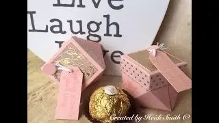 How to make a Lidded diamond box table favour sized for a Ferrero #18