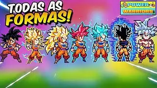 تجربة جميع تحولات غوکو في لعبة power warriors 16.3