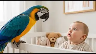 Если бы камера не была включена, никто бы не поверил этому попугаю!