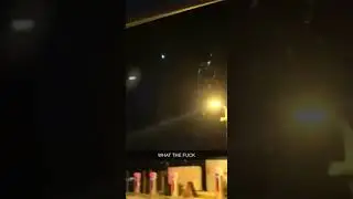 Bluish Orb UFO takes off at incredible speed!