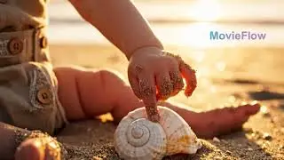 &ldquo;A Baby&rsquo;s First Adventure on the Beach | Realistic Macro & Wide Shots | MovieFlow&rdquo;