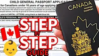 How To Apply For Child Canadian Passport 2025  🇨🇦 👶