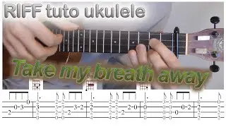 Take my breath away - BERLIN { TUTO RIFF fingerstyle tabs }