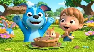 Bluey Made a Big Mud Pie | Funny Toddler Song | Kids Rhymes