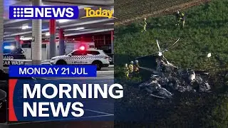 Man fighting for life after stabbing; Two men killed in plane crash | 9 News Australia
