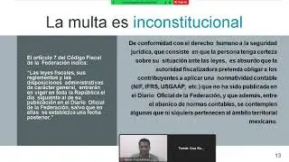 Inconstitucionalidad de multas contabilidad electr&oacute;nica (versi&oacute;n corta)