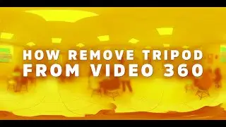 How to remove a tripod from 360 video or 360 photo with Photoshop