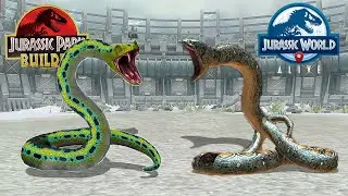 TITANOBOA VS TITANOBOA - SNAKE TOURNAMENT || JURASSIC PARK BUILDER VS JURASSIC WORLD ALIVE