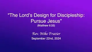 Guest Speaker: Rev. Mike Frazier. 