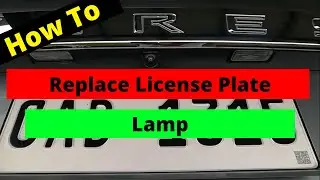 Ford Everest 2018, How to Replace License Plate Lamp