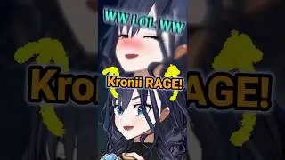 Kronii Accidently Hit Herself in the Nose While RAGEing At the Game! [Hololive | Kronii]
