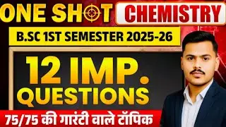 BSc 1st Semester Chemistry Important Question 2026|BSc 1st Semester Chemistry Model paper 2026