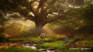 Jungle Majesty | King of the Jungle 🦁 | Peaceful Nature Ambience | AI-Generated Wildlife Scene