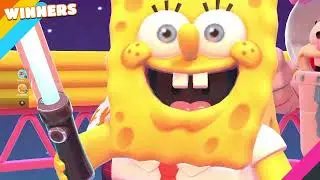 Sponge Bob and Sandy team up for the win | Fall Guys surviving the deep