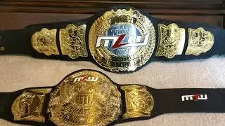 MLW Tag Team and National Championship titles by Xman Belts