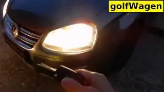 VW Golf 5 how to set coming home lights