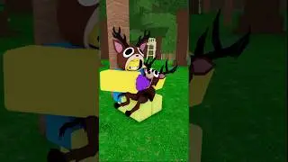 A NICE Story Of The Baby Deer and The Noob 😇 99 Nights In The Forest #roblox #robloxedit