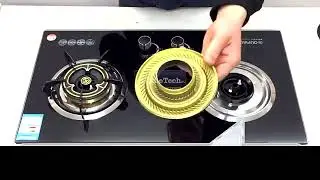 Burner Cap Head Replacement 130mm Glass Hob Gas Stove Burner Head Ring Cap Tungku Dapur Gas kaca