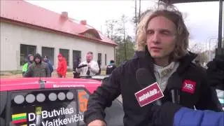 Dominik Butvilas po pierwszym etapie Rajdu Świdnickiego-Krause 2017