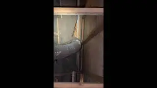 Home Inspector Myrtle Beach Shows A Rafter Cut To Accommodate Ductwork | (410) 346-5333 | CALL US!