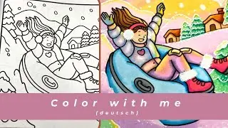 Color with me - Deutsch | Girl Moments von Coco Wyo | Ausmalbuch für Erwachsene