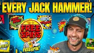 WE TRIED EVERY JACK HAMMER SLOT & SPIN IN SO MANY MAX BET BONUSES!! (Bonus Buys)