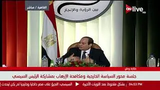السيسي: أنا معاملتي مع أشقائي المسيحيين مش سياسة.. ده 