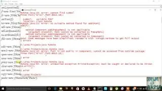 how to create a notepad in Java Swing part 2