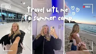 travel with me to camp!!! airport and Hawaii vlog