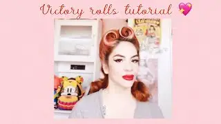 Victory Rolls Tutorial #victoryrolls #tutorial #hairtutorial #hairstyle tutorial #vintagehair #hair